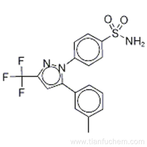 Benzenesulfonamide, 4-[5-(3-methylphenyl)-3-(trifluoromethyl)-1H-pyrazol-1-yl]- CAS 170570-01-1